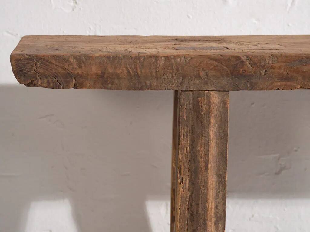 Banc ancien en bois massif (c.1870) #20