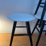 Suite of 4 scandinavian stools