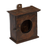 Wall showcase old clock box patina of origin india 21x12,5x22,5cm