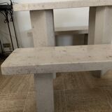 Set table and 2 stone benches from Lyon
