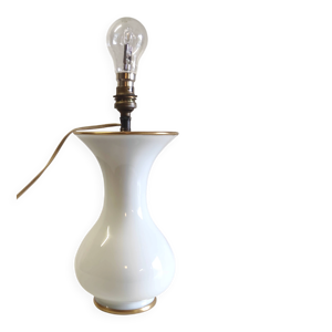 Pied de lampe en opaline - xixeme