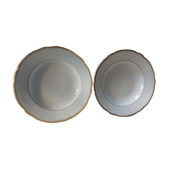 Assiettes à soupe en porcelaine sellmann weiden