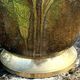 Brass Enamel Cloisonne cooler, French Floral Champagne Ice Bucket