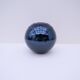 Murano vase by fendi in dark blue blown glass with mirror effect, italy 1990