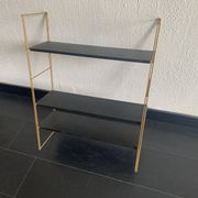 Etagère vintage 1960 String murale noir doré - 60 x 48 cm