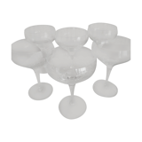 6 crystal cups