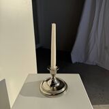Small shiny silver-plated candlestick H11 D13