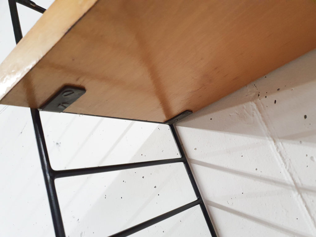 Vintage pinewood book shelves