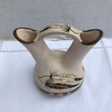 Ancient vase soliflore double betty selly 1959 vintage ceramics
