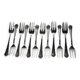 Set of 12 RENEKA cake dessert forks Victoria Spatours contour model 15cm