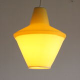 Early plastics cellulose pendant lamp by Atelier de recherche plastique and Rotaflex 1950s.