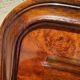 Solid walnut bed with very old walnut burl.