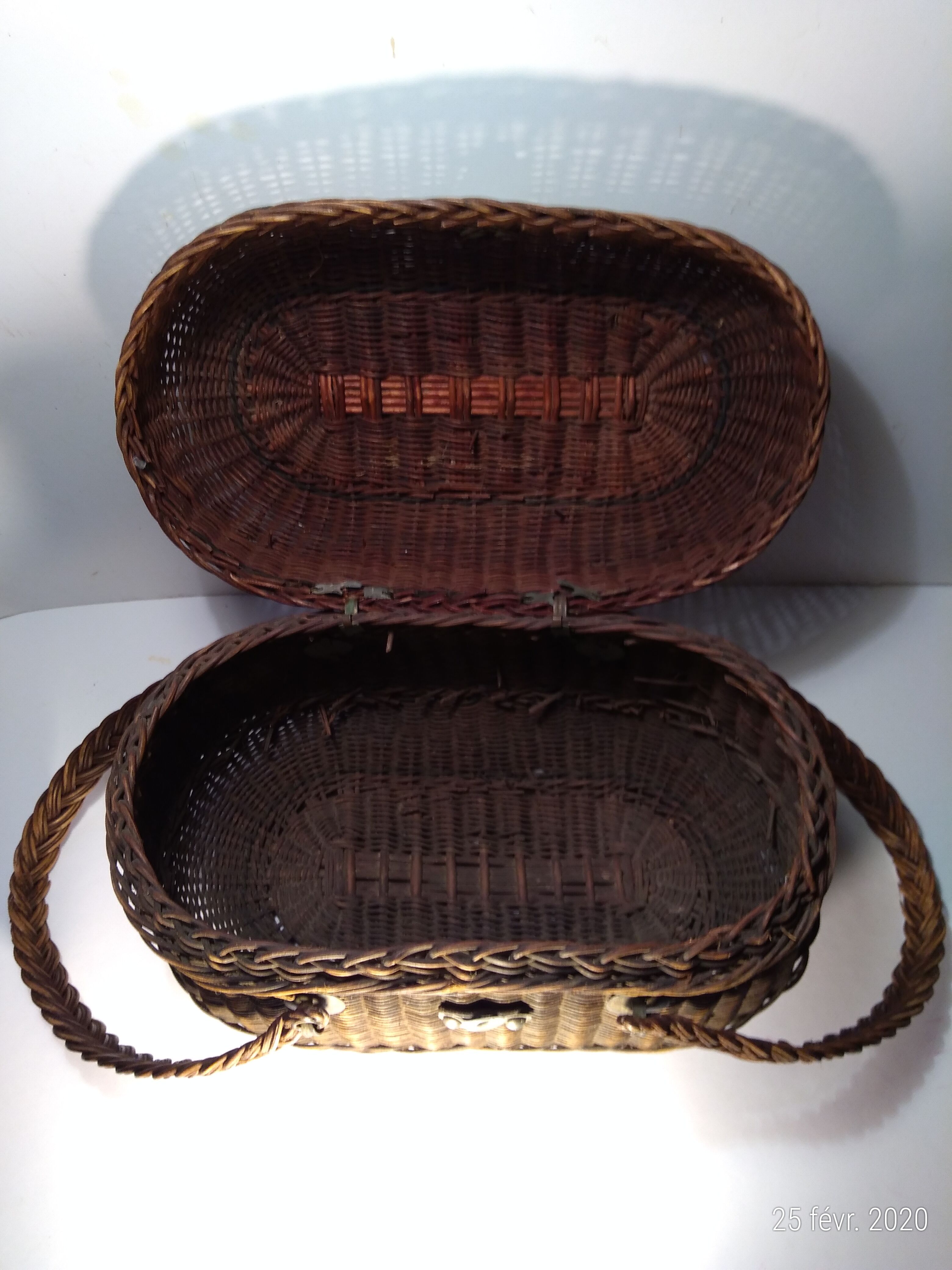 Panier de marché  ancien, osier