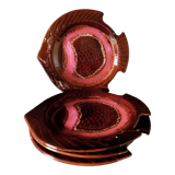 Lot 4 plates lizio fish shape