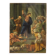 Peinture italienne à l'huile sur cuivre "Expulsion des marchands du temple"