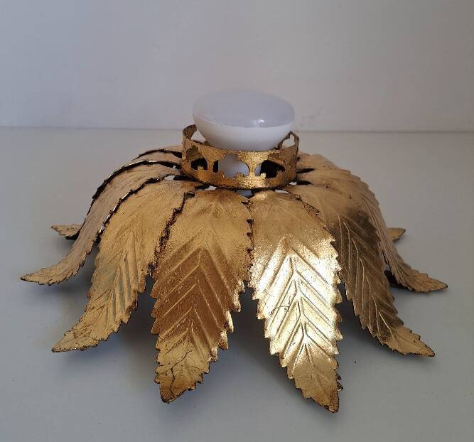 Gold metal ceiling light