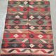 Tapis kilim en toile de jute et coton. 150cm x 255cm