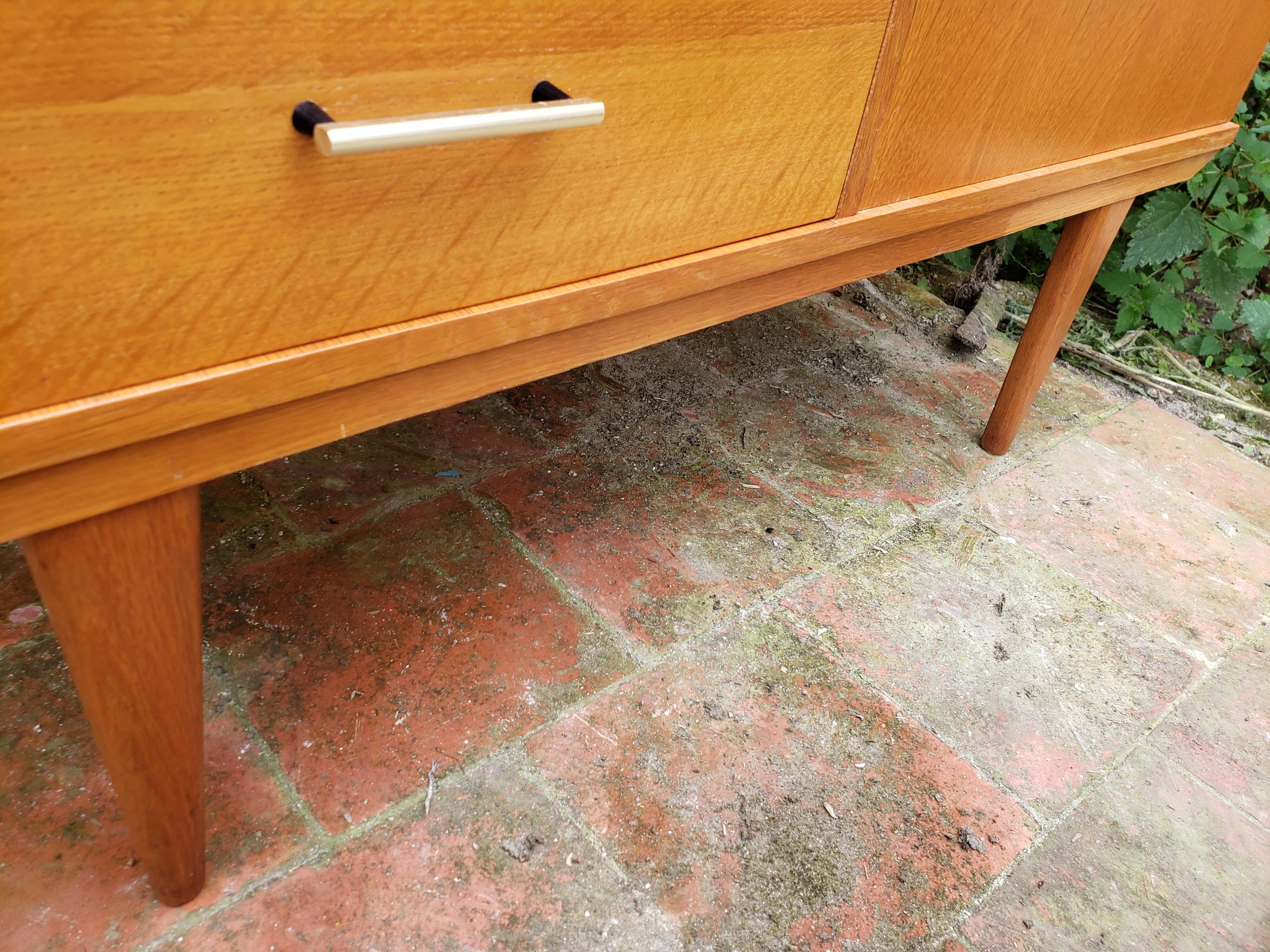 Buffet chest of drawers vintage golden honey