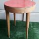 Tabouret Baumann XX hetre and red formica