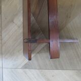 Wall shelf - coat rack - 7 hooks - oak stain - country style - cloakroom
