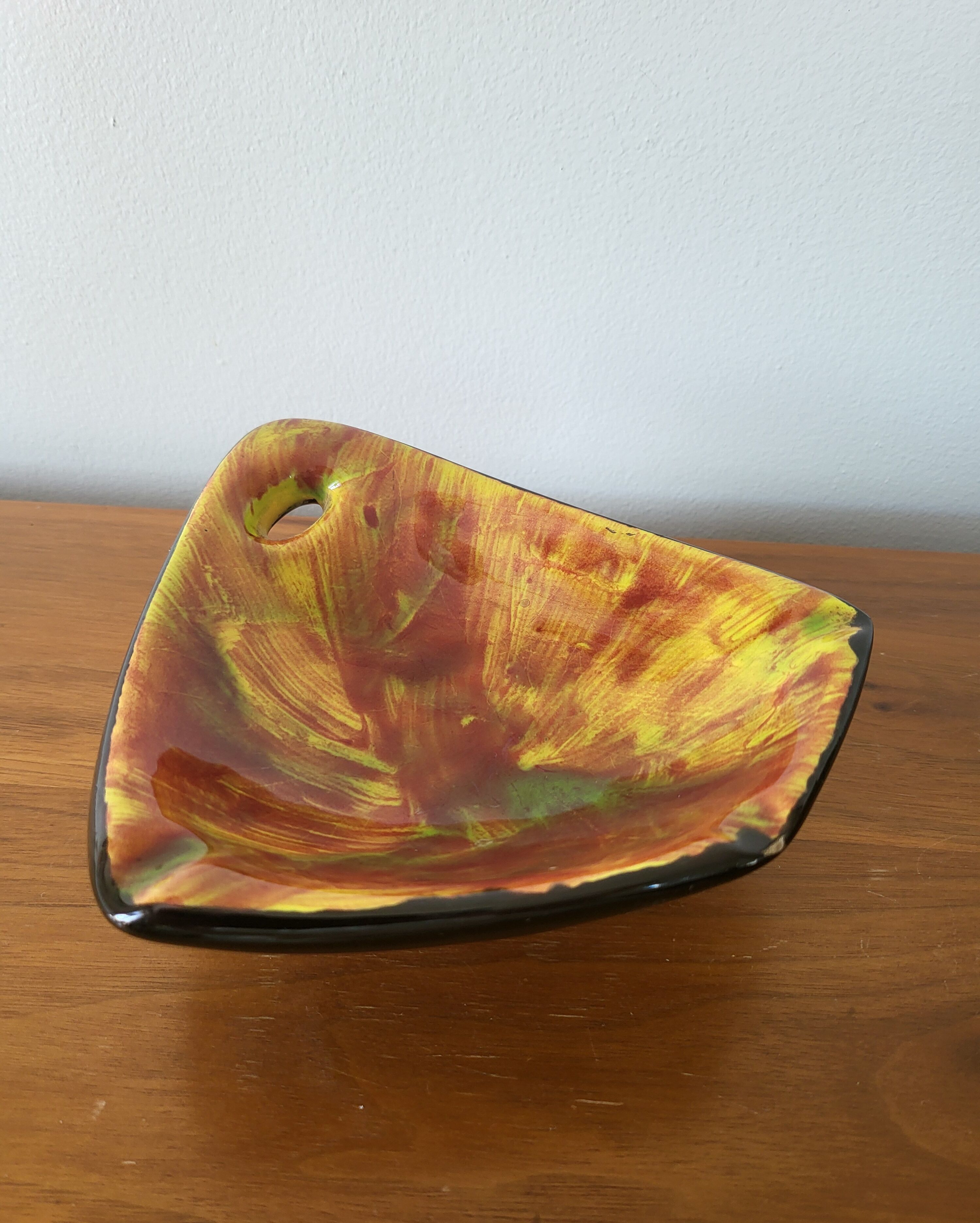 Vintage Ceramic Ashtray Pocket Tray