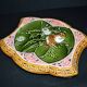 Onnaing? Art Nouveau slipware trivet with bird decoration, ceramic trivet, 1910