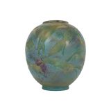 Abstract Ruscha Art 863 Convex Blue Vase West Germany Ceramics