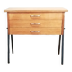 Scandinavian worker / bedside table in wood and metal from the 50s-60s