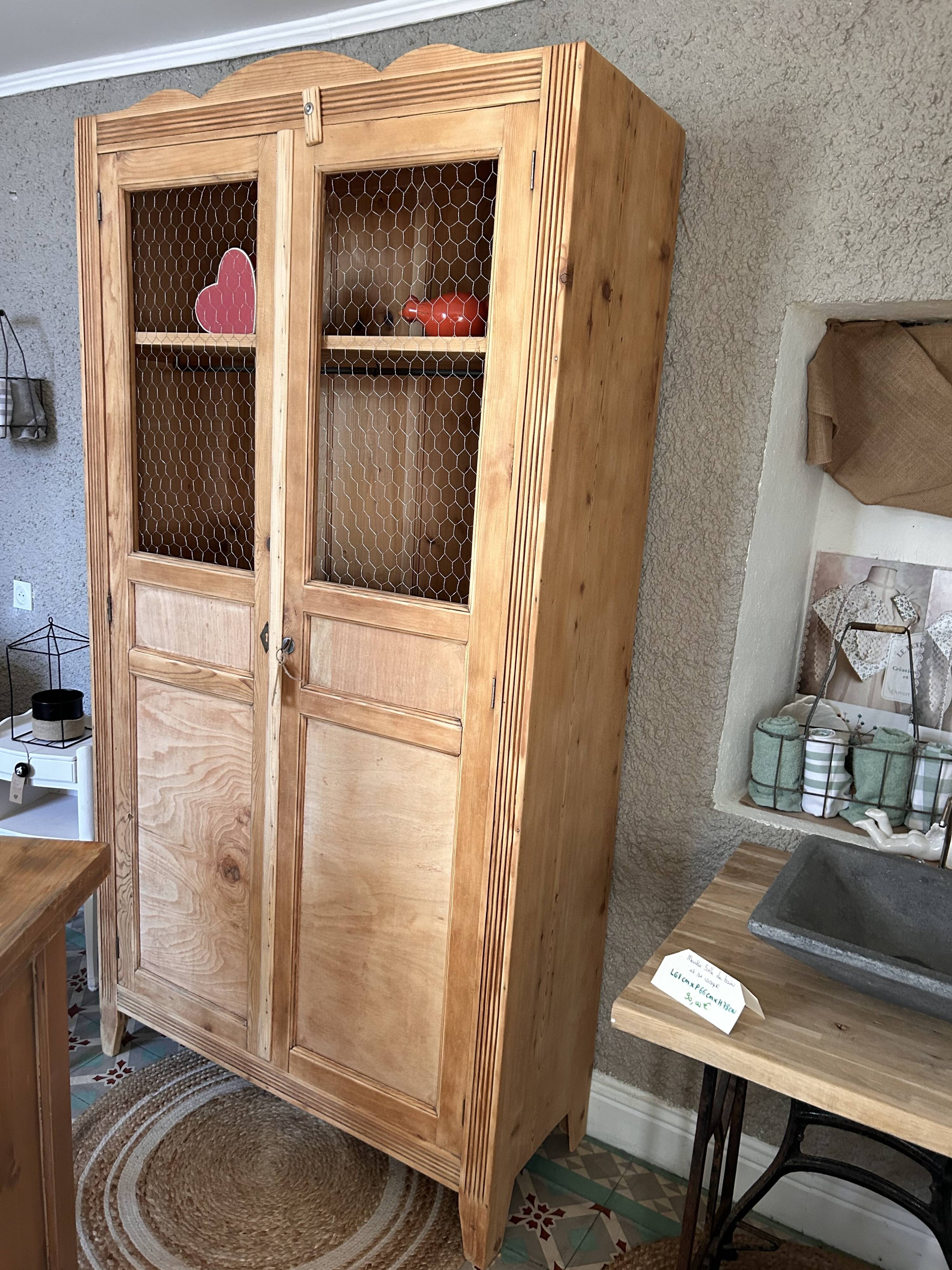 Renovated wooden wardrobe
