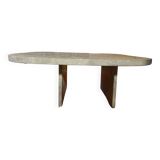 Athena coffee table in natural travertine 80x80