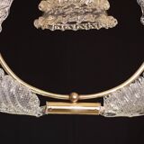 Elegant Art Decò Barovier and Toso Chandelier, 1940s