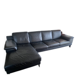 Leather corner sofa
