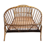 Vintage rattan bed 1 person