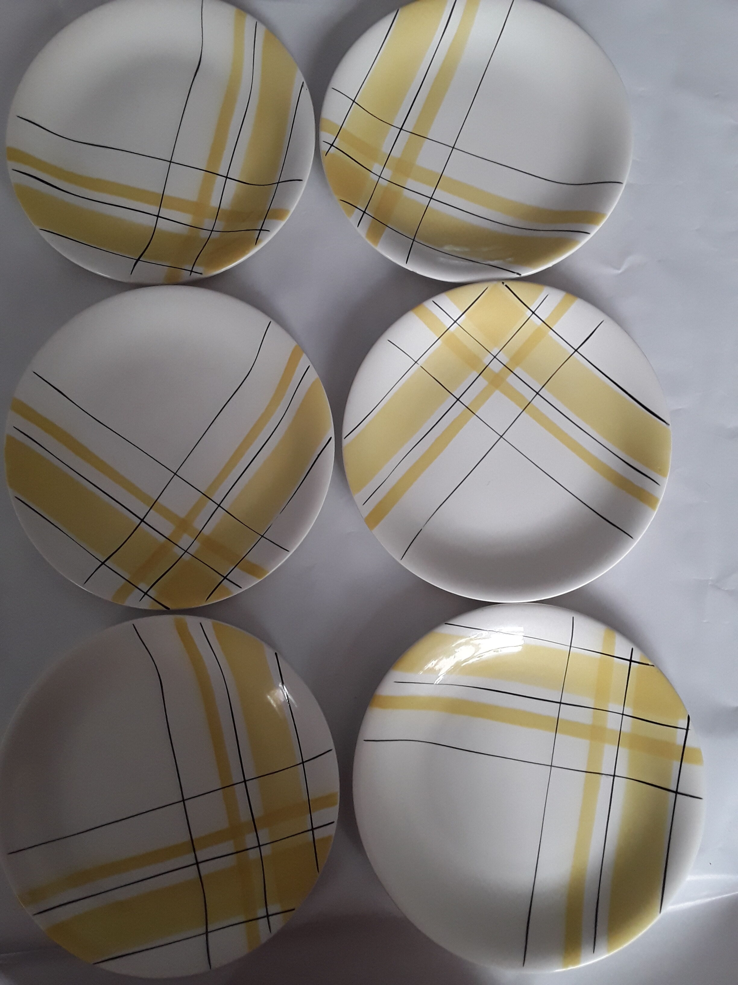 6 dessert plates Salins France