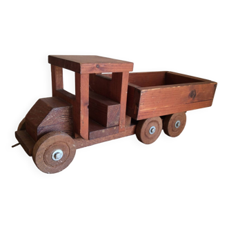 Children's toy wooden truck