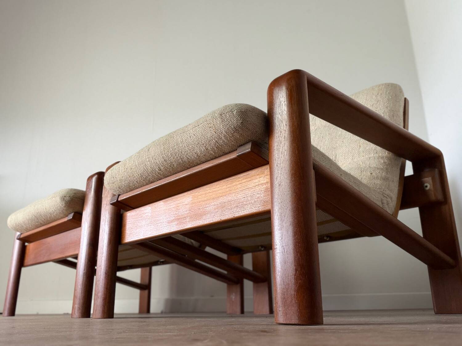 Pair of Scandinavian armchairs – 1970 - Attributed to EMC Mobel Denmark