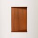 Scandinavian teak bedside table with shelf