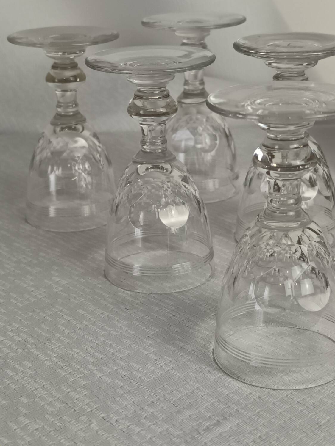 6 Baccarat “Chauny” crystal liqueur glasses