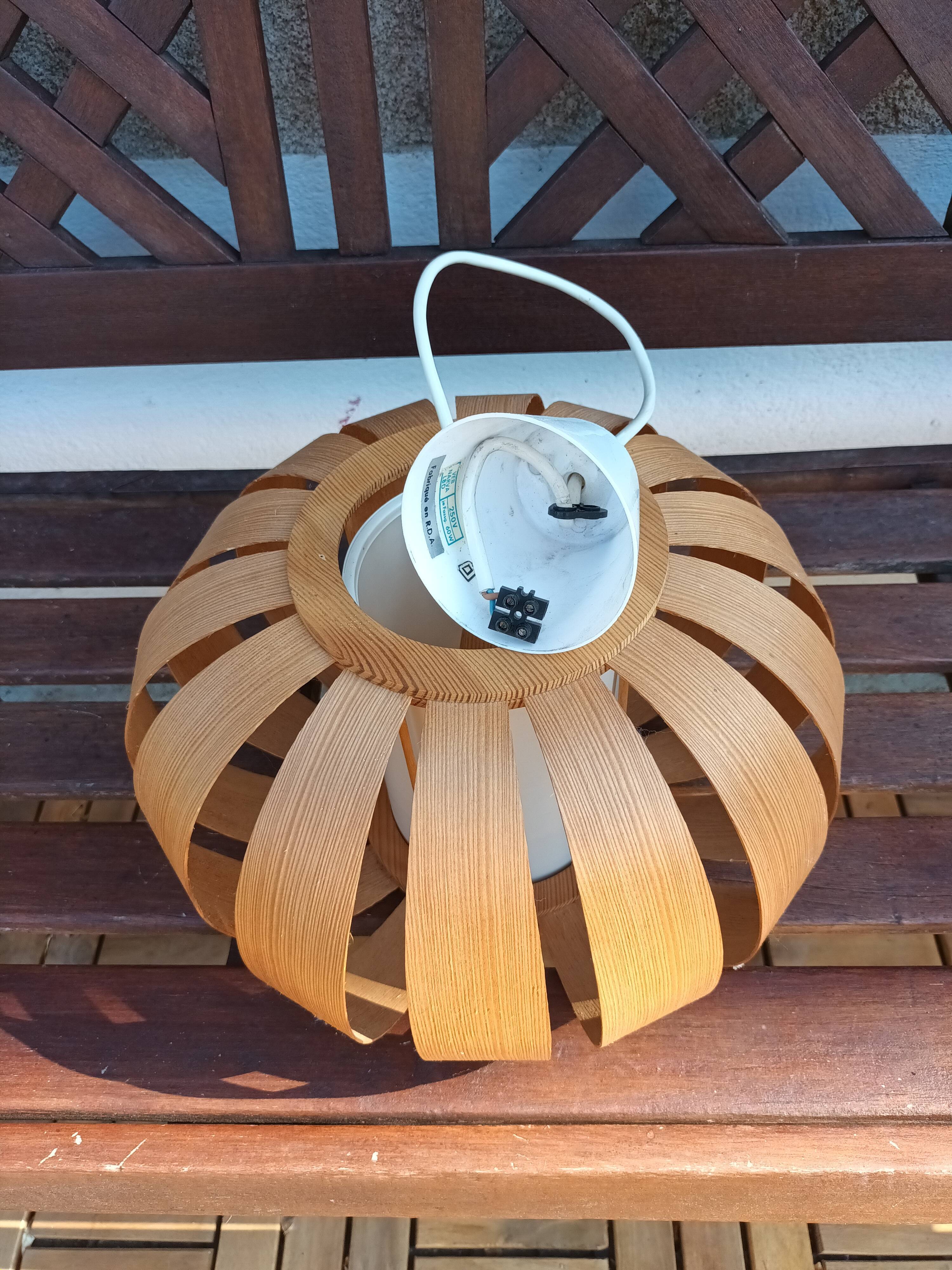 Wooden chandeliers 60s