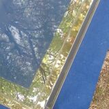Table basse vintage en laiton