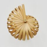 Nautilus pendant light made of wooden slats, 2000s