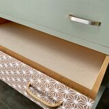 Chest of drawers 3 green water drawers