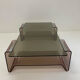 Glass and plexiglass coffee table by Michel Dumas - 70s