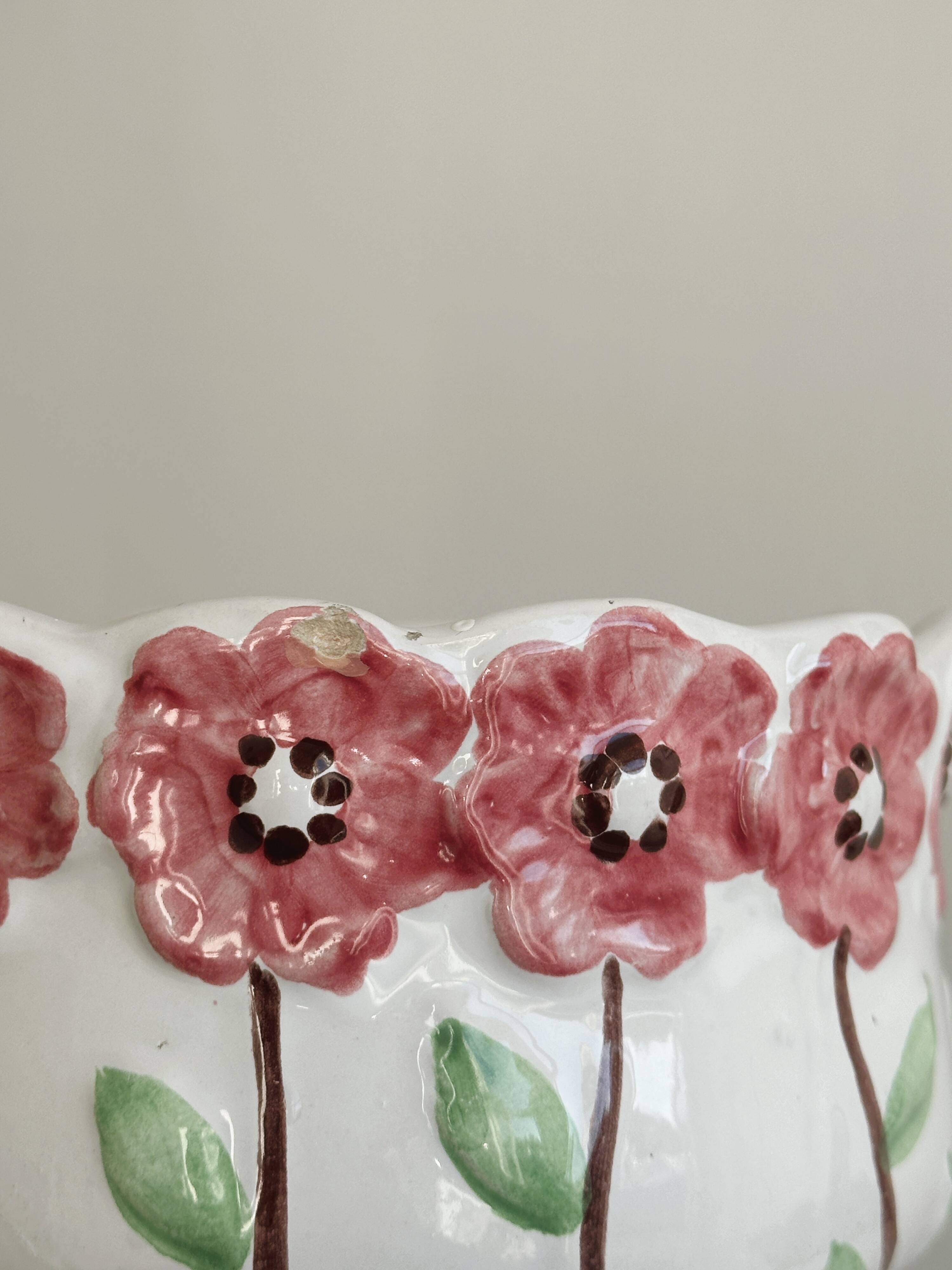 Small old slip pot cover