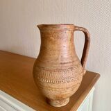 Stoneware carafe signed La Hulotte Caylus