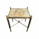 Brass onyx coffee table