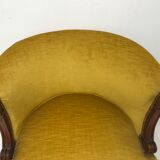 Louis XVI style gondola armchair