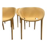 Series of 4 Soft Egg armchairs by Starck for Driade, Italy