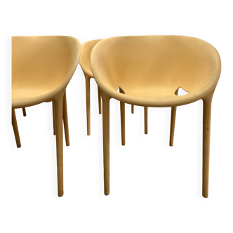 Série de 4 fauteuils Soft Egg by Starck for Driade, Italie