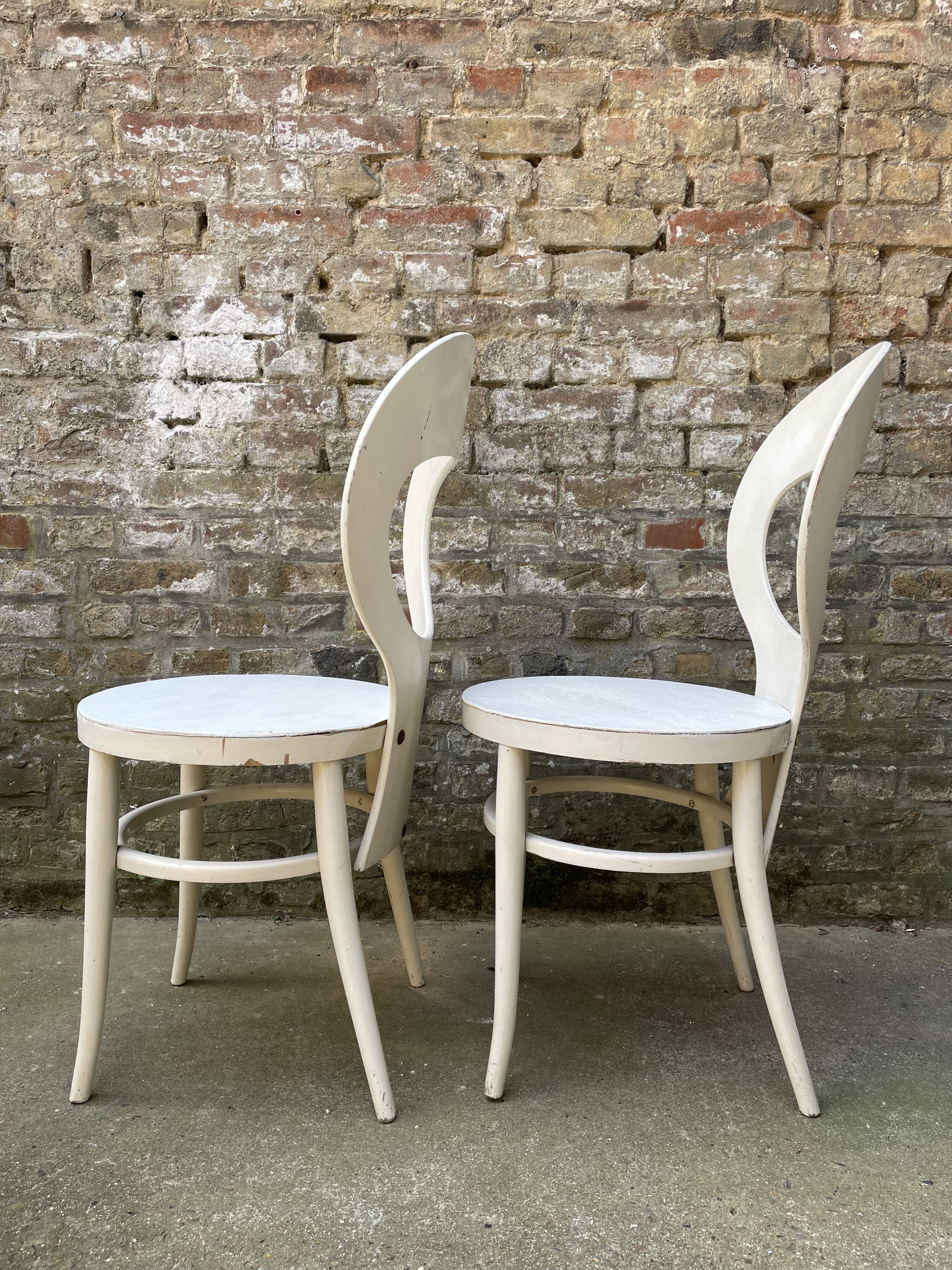 Pair of Baumann chairs, seagull model